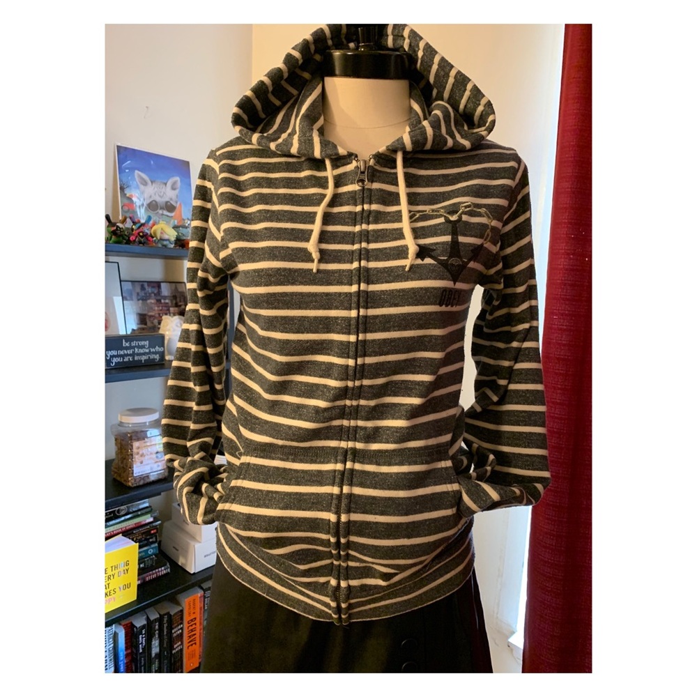 Obey zip up hoodie